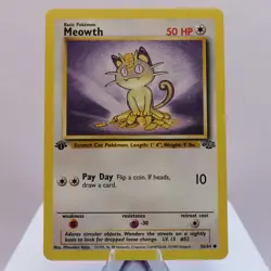 Pokemon TCG - Meowth 56/64 Jungle Common 1st Edition WOTC 1999 - EXC/NM - Image 2
