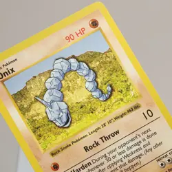 Pokemon TCG - Onix 56/102 Base Set Common Shadowless WOTC 1999 - EXC - Image 1