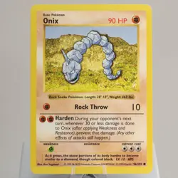 Pokemon TCG - Onix 56/102 Base Set Common Shadowless WOTC 1999 - EXC - Image 2