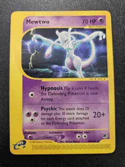 Pokemon Expedition Mewtwo Non-Holo Rare 56/165 NEAR MINT - Image 1