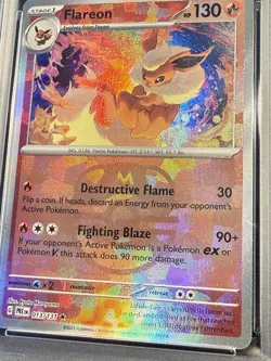 Pokemon TCG Flareon Master Ball Reverse Holo 013/131 Prismatic Evolutions PSA 10 - Image 2
