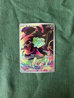 Pokemon TCG Bulbasaur Mega Evolutions 133/132 Illustration Rare NM - Image 1