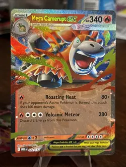 Mega Camerupt ex - 022/132 Double Rare (Mega Evolution) NM - Pokemon TCG - Image 1