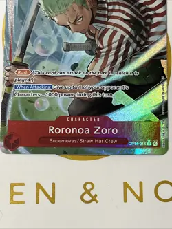 One Piece -Roronoa Zoro - OP14-015 (Alternate Art) The Azure Sea's Seven Foil - Image 2