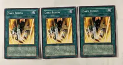 3x DARK FUSION SPELL CARD DP06-EN018 UNLIMITED COMMON YUGIOH LP - Image 1
