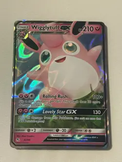 Pokemon TCG Wigglytuff GX 42/68 Hidden Fates Ultra Rare Card - Image 1