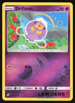 Drifloon - 80/236 - Reverse Holo Common - Unified Minds - Pokemon Card - Image 1