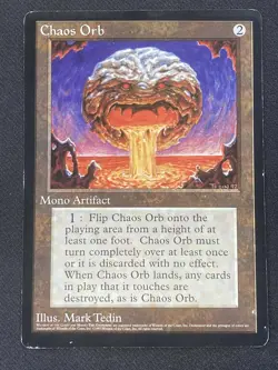 ***Chaos Orb Scrye Magazine Oversized Card*** MTG Promo Magic Kid Icarus - Image 1