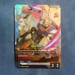 Gundam Card Game GD01-001 LR Gundam RX-78-2 Newtype Rising English - Image 1