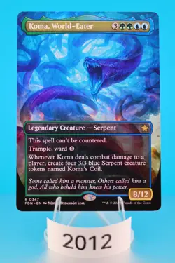 MTG Koma, World-Eater (Borderless) Foundations Regular #347 - Image 1