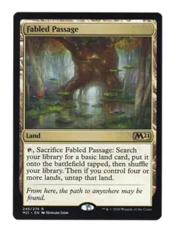 1x Fabled Passage Core Set 2021 M21 MTG Magic the Gathering NM - Image 1