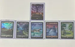 Magic The Gathering x Fortnite SLD Entire Full Art Foil Land Set +The Spire Foil - Image 1