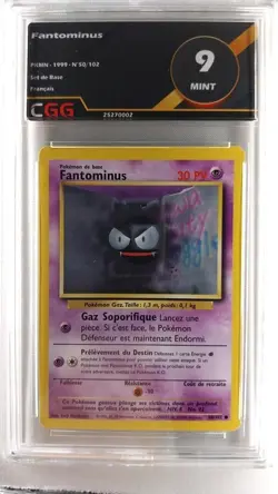 Carte pokemon Fantominus (BS 50) Set de Base - CGG 9 FRANCAIS 25270002 - Image 1
