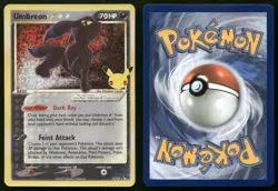 Umbreon Star 17/17 Celebrations: Classic Collection CEL Pokemon NM - Image 3