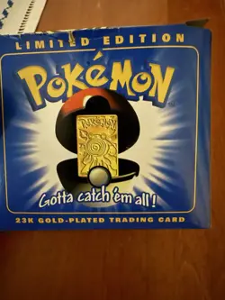 1999 Poliwhirl 23k Gold Plated Pokemon Trading Card PokeBall Burger King - Image 2