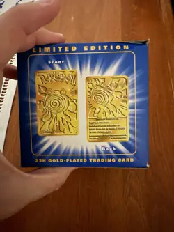 1999 Poliwhirl 23k Gold Plated Pokemon Trading Card PokeBall Burger King - Image 5