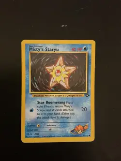 Pokemon Misty’s Staryu Gym Challenge Vintage Card #92/132 Wotc LP - Image 1