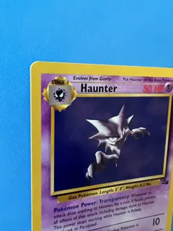 Haunter 21/62 Fossil Rare Non-Holo Vintage Pokemon TCG Card - Image 4