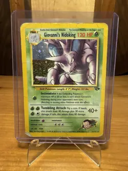 Pokemon TCG Giovanni's Nidoking Gym Challenge Holo Card 7/132 - Image 2