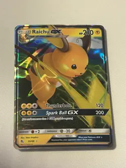 Pokemon TCG Raichu GX Hidden Fates Holo Ultra Rare Card 20/68 - Image 1