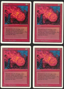 ***4x Unlimited Fireball*** MTG Unlimited Magic Kid Icarus - Image 1
