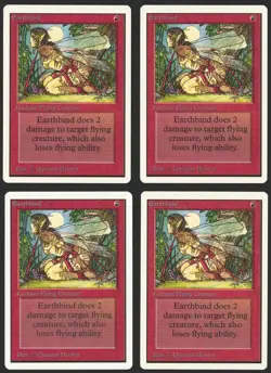 ***4x Unlimited Earthbind*** MTG Unlimited Magic Kid Icarus - Image 1
