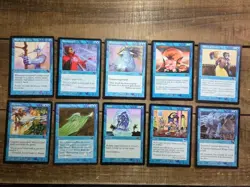 Magic the Gathering Card Lot of 10 Cards MTG Blue Black - Image 1