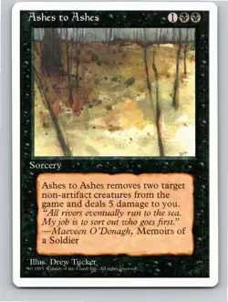 Magic the Gathering Ashes to Ashes 4th Edition MTG Free Shipping! - Image 1