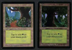 ***2x Beta Forest*** MTG Beta Magic Kid Icarus - Image 1