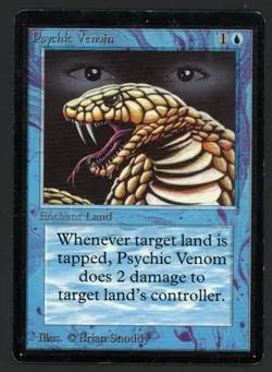 ***Beta Psychic Venom*** MTG Beta Magic Kid Icarus - Image 1