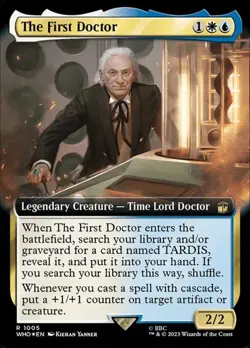 The First Doctor - Surge Foil Extended Art DRWHO NM MTG - Image 1
