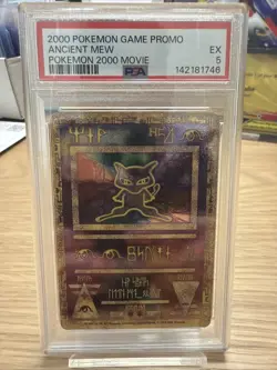 2000 Pokemon Game Promo Ancient Mew Pokemon 2000 Movie PSA 5 EX - Image 1