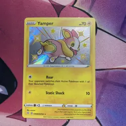 Pokemon TCG Yamper Shining Fates SV039/SV122 Holo Shiny Holo Rare - Image 1