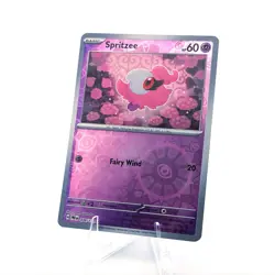 Pokemon SV: Prismatic Evolutions Spritzee 038/131 Reverse Holo NM Common - Image 1