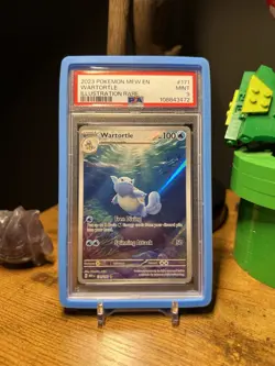 2023 Pokemon Mew en Wartortle Illustration Rare 151#171 PSA 9 - Image 1
