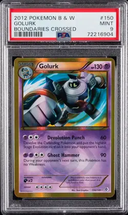 2012 POKEMON B&W BOUNDARIES CROSSED #150 GOLURK PSA 9 - Image 1