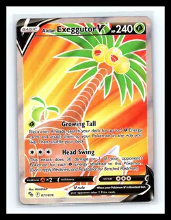 💥 Alolan Exeggutor V (Full Art) Ultra Rare Holo Pokemon GO 071/078 - Image 1