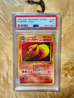 1997 Pokemon Japanese Jungle Flareon Japanese #136 PSA 9 - Image 1