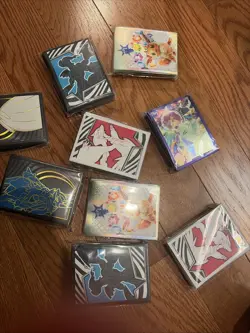 Pokemon TCG Sleeves Variety Pack , Scarlet And Vilet And Mega Evolution , 9 Lot - Image 1