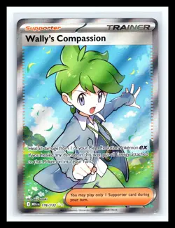 💥 Pokemon Wallys Compassion 176/132 Ultra Rare Full Art Mega Evolutions Holo - Image 1