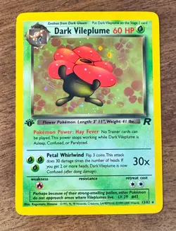 Dark Vileplume 13/82 Holo Rare Team Rocket 1st Edition Pokemon - Image 1