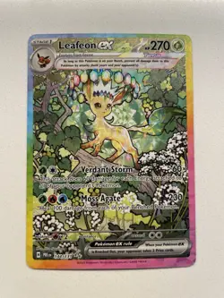 Leafeon ex 144/131 Pokemon Prismatic Evolutions SIR Pack Fresh Near Mint + - Image 1