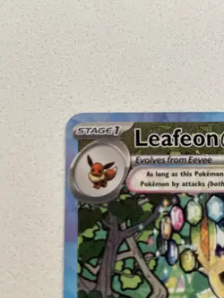 Leafeon ex 144/131 Pokemon Prismatic Evolutions SIR Pack Fresh Near Mint + - Image 3