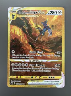 Pokemon Origin Forme Dialga VSTAR GG68/GG70 Crown Zenith: Galarian Gallery Holo - Image 1