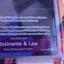 One Piece TCG Rosinante and Law The Azure Seas Seven EB04-038 Super Rare ALT ART - Image 2