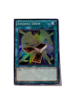 Yugioh Spell Card Advance Draw DESO-EN056 1st Edition Super Rare LP - Image 1