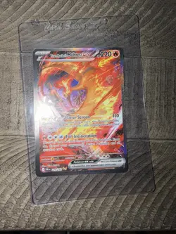 Pokemon TCG Team Rockets Moltres EX Card 229/182 Destined Rivals - Image 3