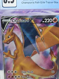 CGC 8.5 NM/Mint+ Blue Charizard V SWSH050 SWSH: Sword & Shield Promo Cards Holo - Image 3