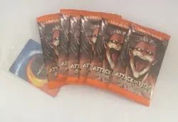 Attack On Titan Origins Of Power Prerelease Box-contains 6 Packs Of 11 Cards - Image 2