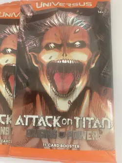 Attack On Titan Origins Of Power Prerelease Box-contains 6 Packs Of 11 Cards - Image 3